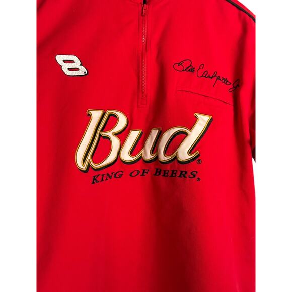 Chase Authentics Dale Earnhardt Jr Shirt Mens Medium NASCAR Bud Drivers Line VTG - Picture 11 of 11
